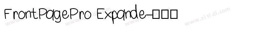 FrontPagePro Expande字体转换